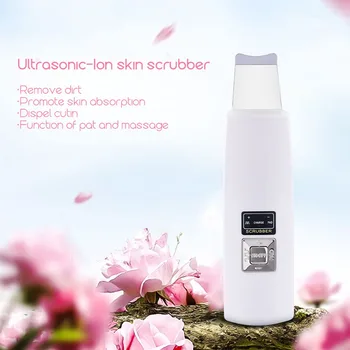 

Ultrasonic Ion Skin Scrubber Facial Skin Deeply Cleaning Blackhead Removal Skin Care Peeling Lifting Vibration Scrubber 3031