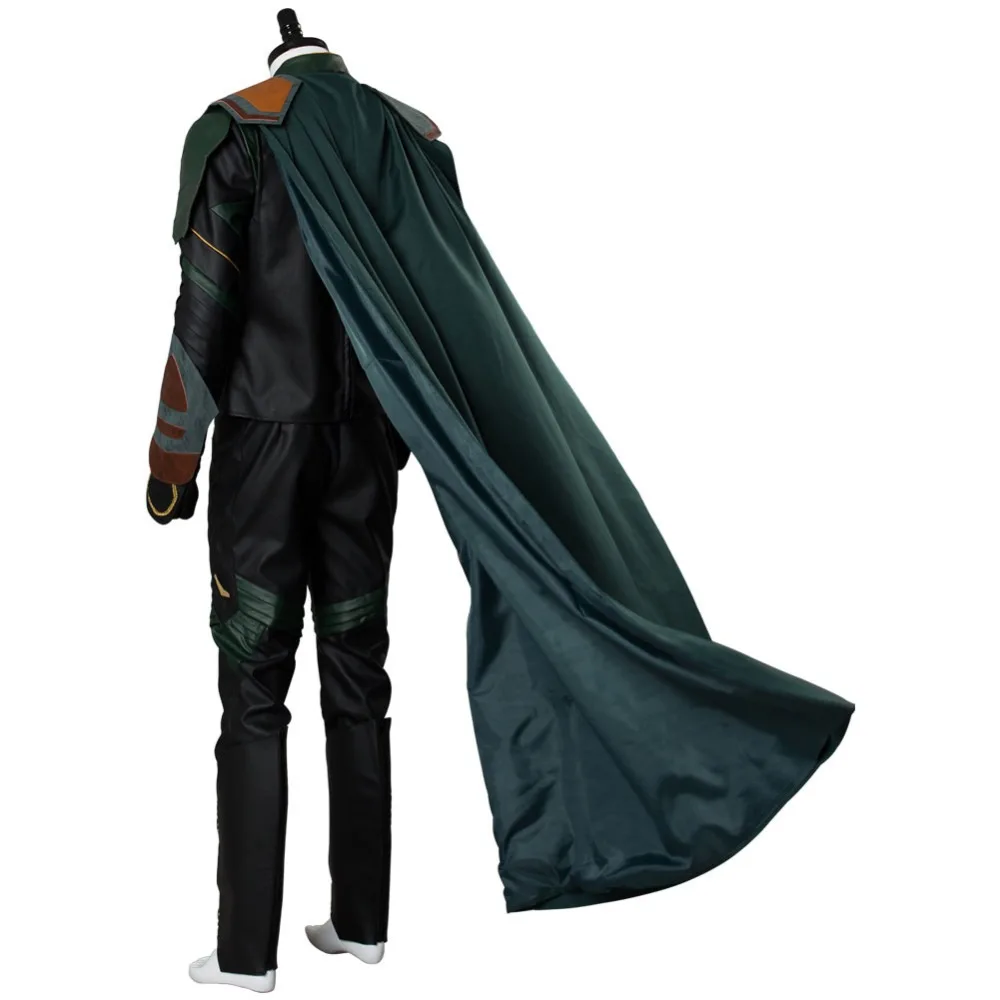 Thor 3 Ragnarok Loki костюм для косплея Взрослый мужской Локи полный комплект