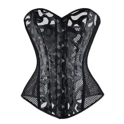 Sexy-Mesh-Corsets-and-Busties-Elastic-Net-Hollow-Out-Design-Busk-Closure-Bustier-Corset-Body-Shapewear