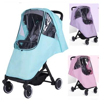 

Universal Rain Cover for Stroller Waterproof Rain Cover Stroller Winter Windshield Child Baby Umbrella Pram Zipper Rain Cover