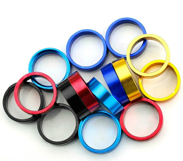 1pc Bicycle Spacers Mountain Bike 28.6mm Aluminum Fork Washer Cap