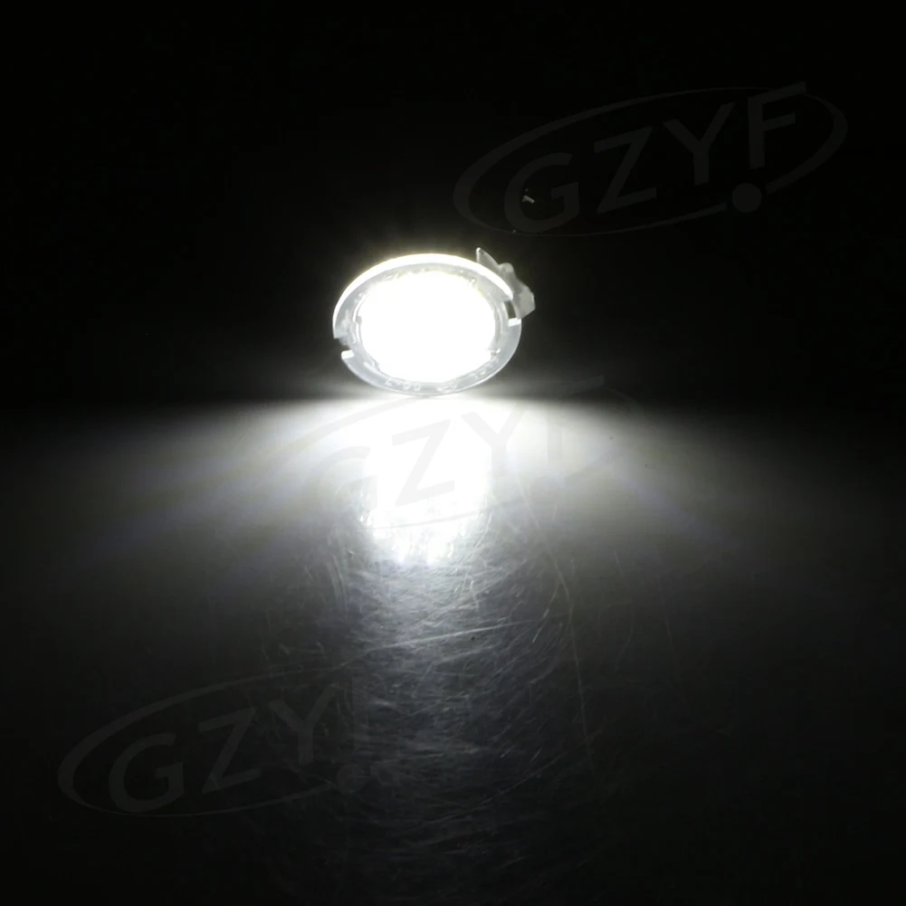 SMD LED Under Side Rearview Mirror Puddle Lights Turn Signal Lamp For Ford F150 & RAPTOR 2009-2014 Pair Super Bright