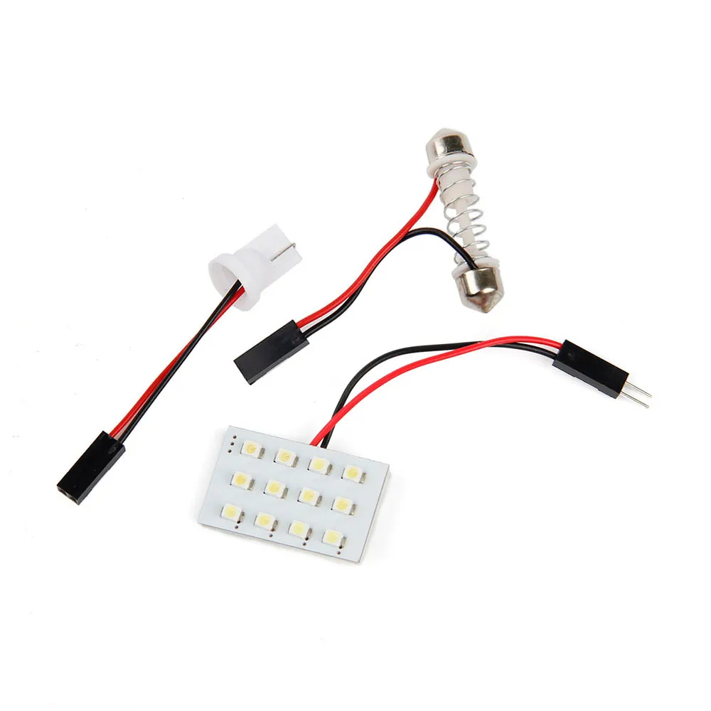 Супер Универсальная Автомобильная гирлянда 12 В панель 12SMD внутренняя автомобиля