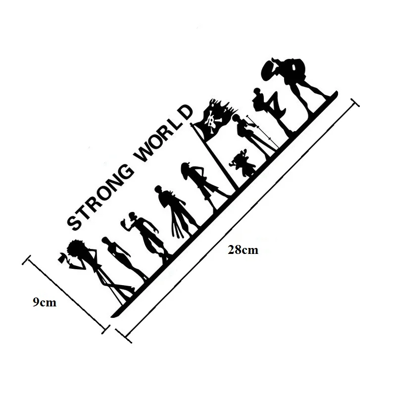 1pc SEEYULE One Piece Strong World Car Sticker Pirate Luffy his friends Vinyl Car Body Trunk Decor Reflective Sticker Label 1pc SEEYULE One Piece Strong World Car Sticker Pirate Luffy his friends Vinyl Car Body Trunk Decor Reflective Sticker Label
