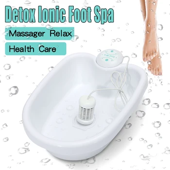 

Electric Anion Ion Detox Foot Bath Machine Tub Bucket Heating Ionic Cell Cleanse SPA Machine Instrument Health Care Set