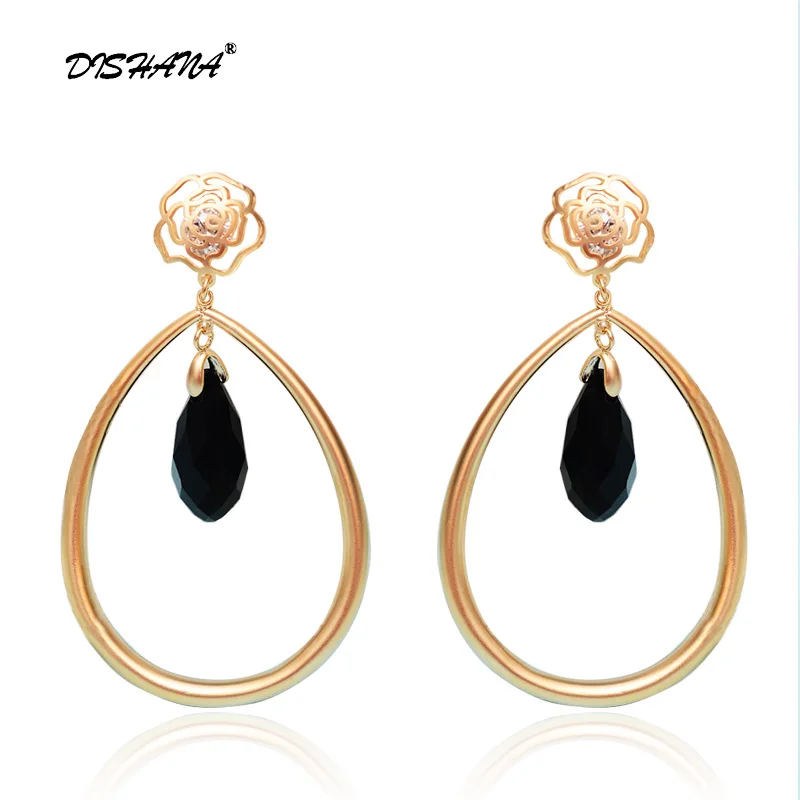 New Summer Boho Earrings for Women Long Water Drop Brincos Accessory Dangle Earrings Jewelry Gift(E0403)