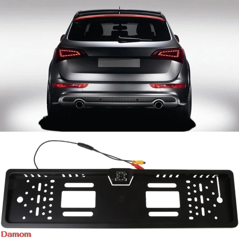 8 LED Car Auto European Backup Licence Plate Frame Rear View Park Reverse font b Camera