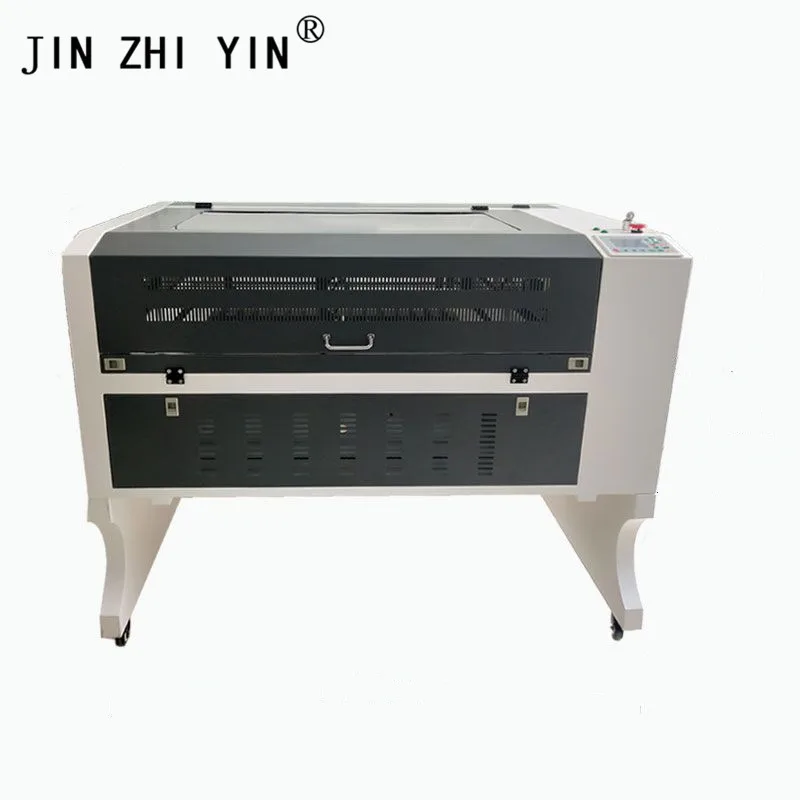 

New 6090 mini fabric laser engraving cutting machine cnc price good 100W reci Ruida controller reci laser tube