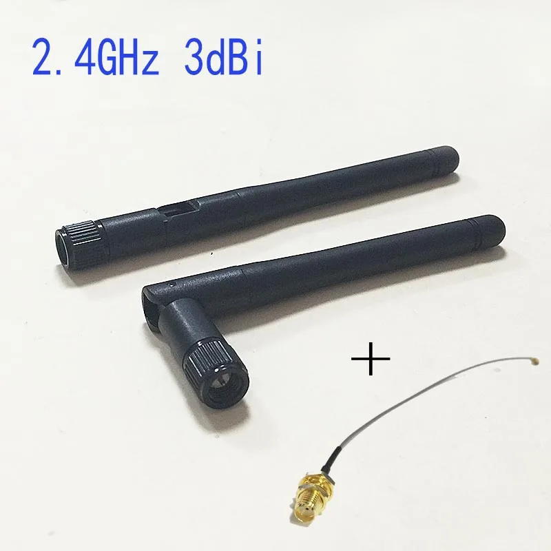 

Wifi Antenna 2.4Ghz 3dbi Gain SMA Omni + SMA Female to IPX Connector Cable 15cm Socket Usb Wireless WLAN