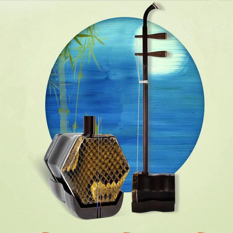Китайские Музыкальные инструменты erhu Две Струны для скрипки палисандр с сумкой