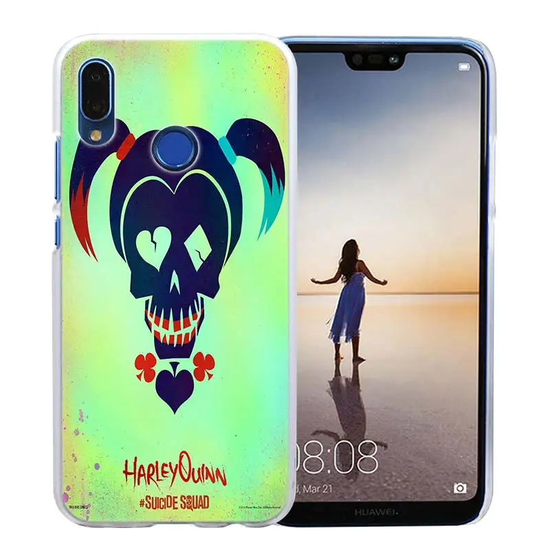 Чехол для huawei P20 P Smart Nova 4 3i P30 P10 P9 P8 lite Pro mini Жесткий ПК прозрачный чехол Харли Квинн Отряд Самоубийц - Цвет: 07