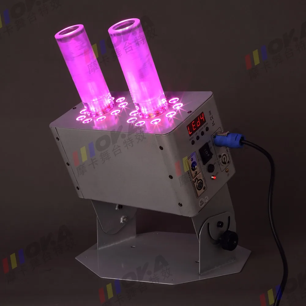 4 шт./лот 18*3 Вт CO2 ткацкий станок moka светодио дный RGB 3in1 dmx контроллер co2 туман этап машина оборудование для световых эффектов спрей 8 м