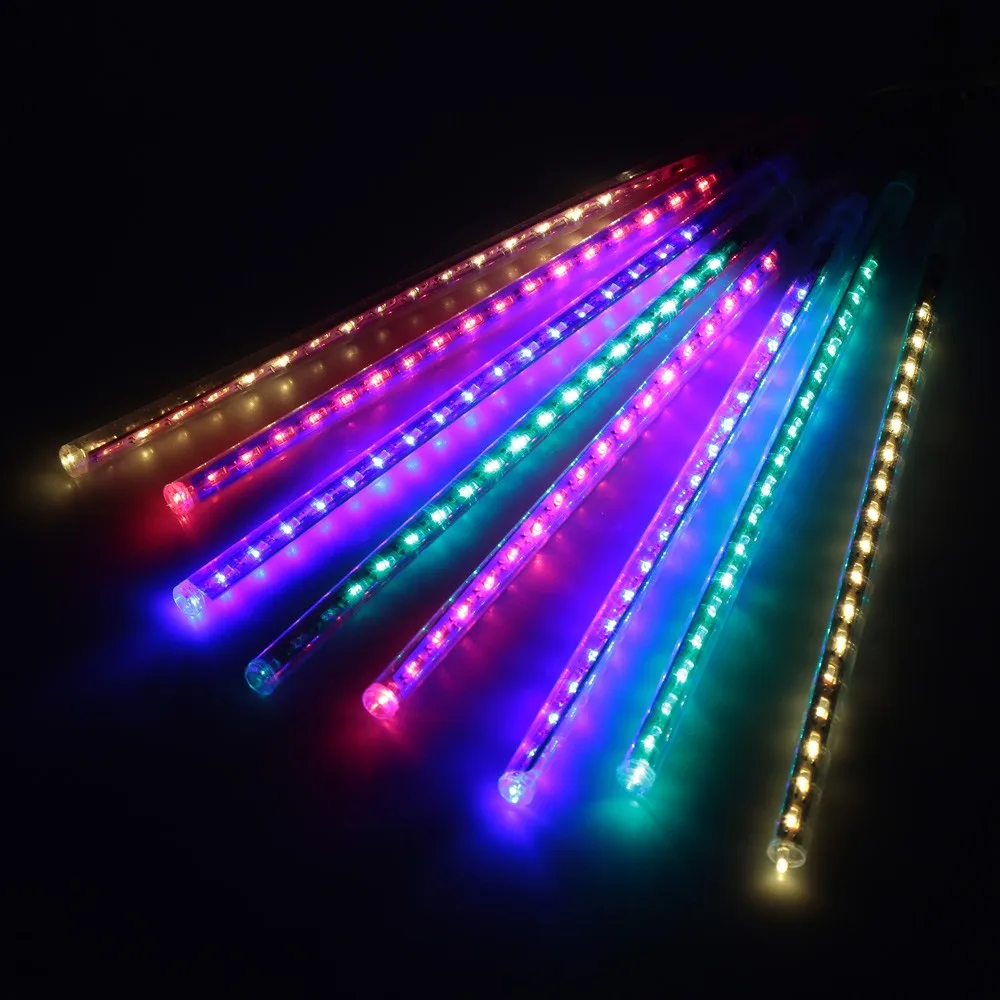 Светодиодная гирлянда метеоритный дождь 8 трубок 30 см|meteor shower rain|meteor showerrain led |