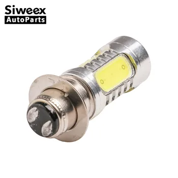 

White 7.5W car LED COB H6M PX15D Fog Light Headlight Lamp Motorcycle Bike Indicator Bulb Red Yellow Iceblue Lights 12V