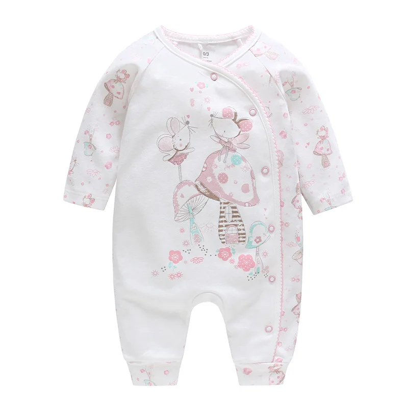 Baby Clothing 2018 New Autumn Pure Cotton Girls Rompers One Piece