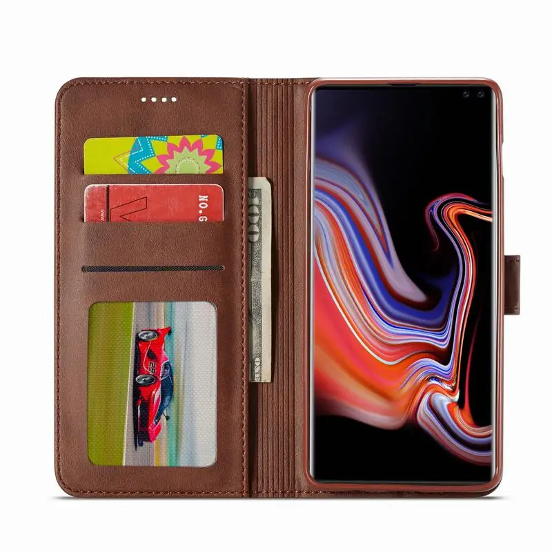 Флип чехол для Samsung Galaxy S10 Plus кожаный роскошный S10E S 10 E Lite книжка бумажник