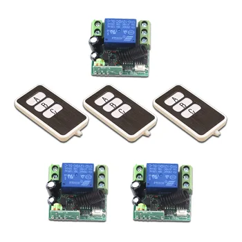 

Gate Remote Control DC12V Mini 315/433MHz Wireless Remote Control System Door Opener Switch Universal Smart Home Remote Control
