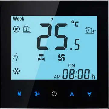 Сенсорный экран еженедельно 5+ 2 программы Wifi термостат для электрического отопления 16А дистанционное управление IOS или Android смартфон
