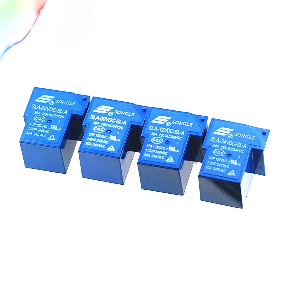 2 шт. реле мощности 5 В 9 12 24 30 А 4pin для SLA 05VDC SL A В|Реле| |