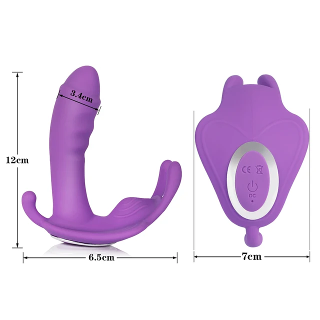 Butterfly Wearable Dildo Vibrator For Women Wireless Remote Control Masturbator G Point Invisible Butterfly Vibrator Adult