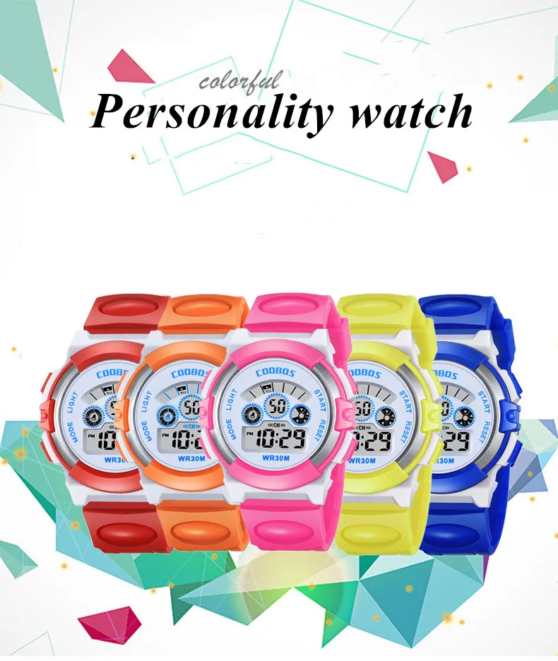 Детские часы спортивные детские часы для мужчин и женщин электронный цифровой будильник браслет наручные часы для мальчиков и девочек Reloj Nino