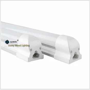 

Free shipping 25pcs/carton 2835 100-265Vac T8 integrated led tube ,high CRI 0.6m ,0.9m,1.2m T8 seamless tube with free spare