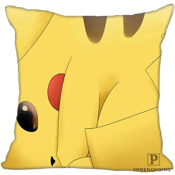 Заказная декоративная наволочка Pokemon Pikachu квадратная Наволочка на молнии 35X35,40x40,45x45 см(с одной стороны) 180527-21-13 - Цвет: Square Pillowcases