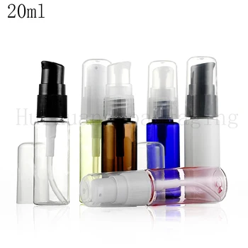 

100pcs 20ml empty cosmetic container with cream pump , 20g skin care cream treatment bottles travel size makeup setting lotion