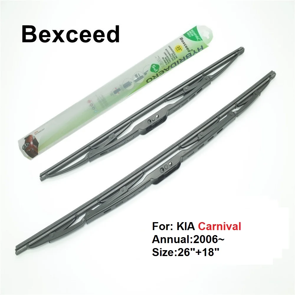 Traditional Wiper Blade for KIA Carnival Bexceed 26"+18"Car Windshield
