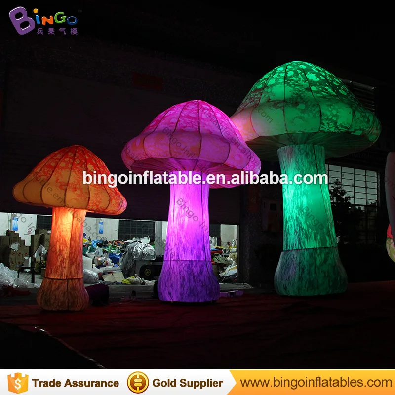10ft High Huge Inflatable Mushroom Light Balloon , inflatable mushroom