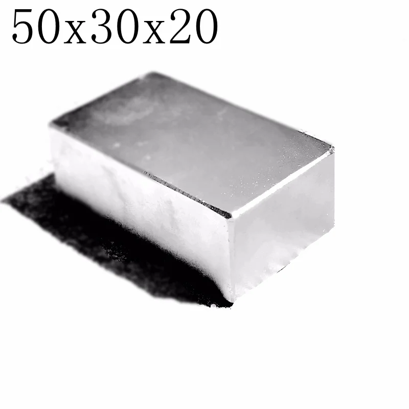 

2pcs 50*30*20 Super Powerful Strong Bulk Small Block NdFeB Neodymium Disc Magnets Dia 50mm x 30mm x 20mm N35 Rare Earth NdFeB
