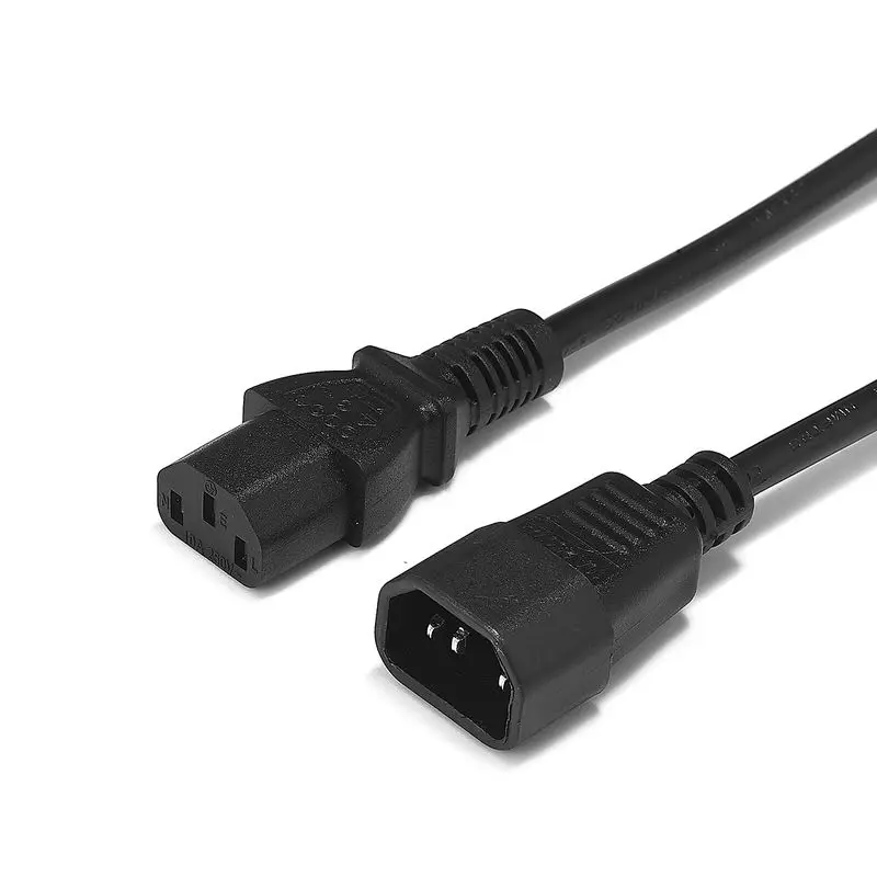 50 шт. UPS IEC C14 C13 удлинитель питания 1 м 5 8 3 шнур для ПК компьютерный монитор PDU DJ