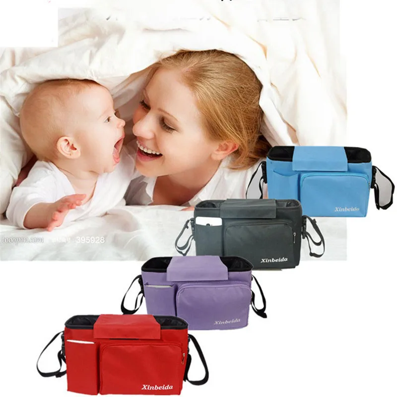 baby stroller storage bags basket, stroller organizer multifunctional