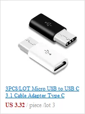 3 шт./лот Micro Usb штекер type-c Micro Usb-type c конвертер адаптер для huawei Macbook Oneplus Xiaomi зарядное устройство