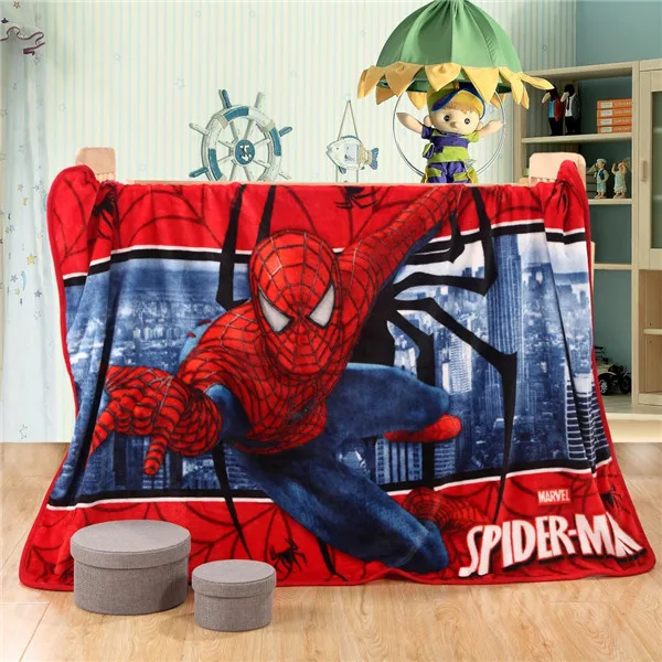 Флисовое одеяло «мстители» для маленьких детей/одеяло для сна с рисунком Человека-паука для мальчиков/детское удобное домашнее одеяло для пикника с Бэтменом - Цвет: G