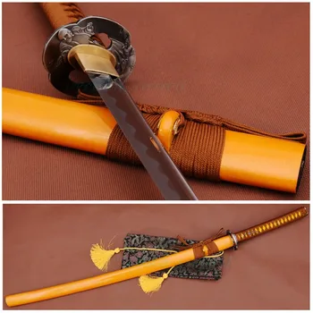 

1060 HighCarbon Steel Full Tang Blade Japanese Samurai Battle Ready Sword Katana