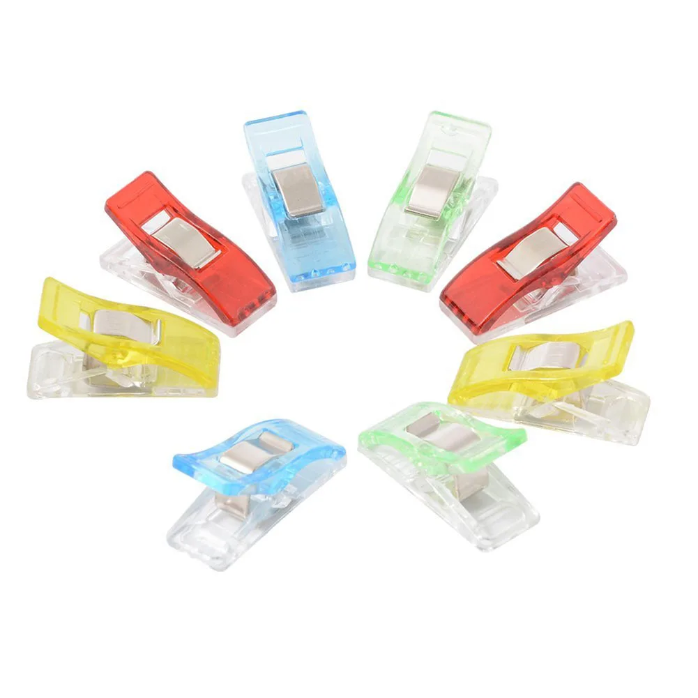

BLEL Hot 100pcs Plastic Clip Clamp Patchwork Sewing DIY Craft Quilt Binding