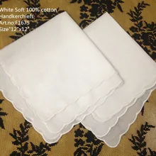 Набор из 60 модных женских носовых платков 12x1", Хлопковые женские носовые платки, свадебные носовые платки для матери невесты