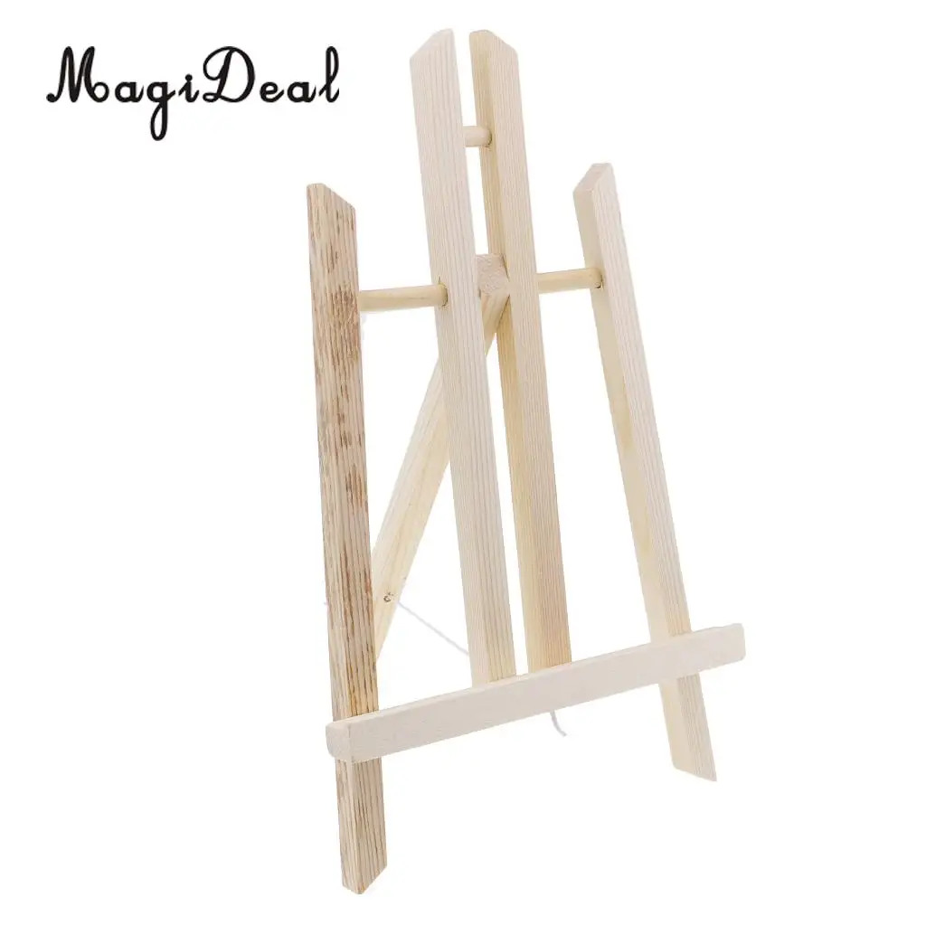 Foldable Wooden Desk Tabletop Easel Canvas Picture Photo Stand Display Holder for Artist Children Kids Painting 30cm