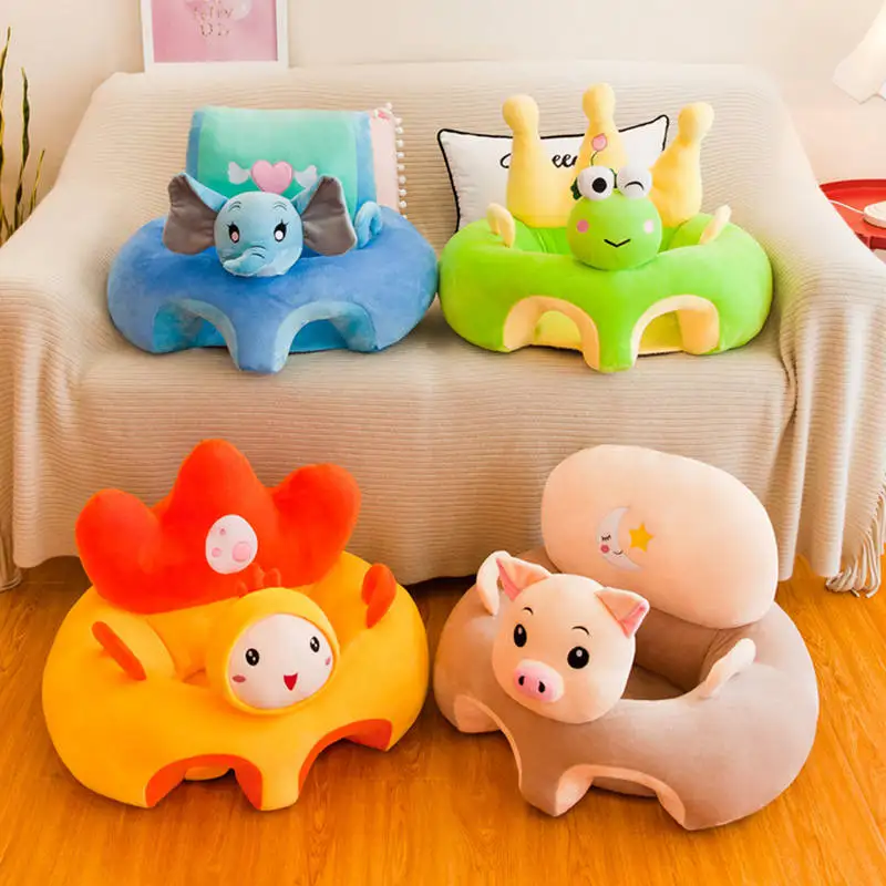 

Baby Sofa Cover Learning to Sit Feeding Chair Cover Washable Baby Sofa Skin for Infant Kids Sofa Soft Plush Seat Case No Filler