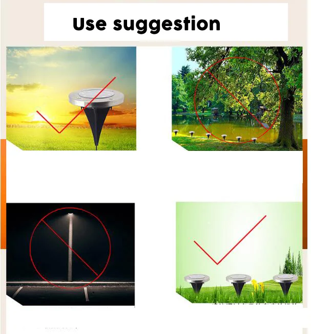 Solar Lamp for Garden Lawn Lamp Ground Lamp Decoration Solar Powered Lights With 8 LED Waterproof Street Pathway Night Light (11)
