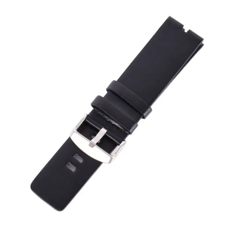 Коричневый/черный сменный ремешок 22 мм Гладкий кожаный ремешок для часов для Motorola MOTO 360 смарт-часы
