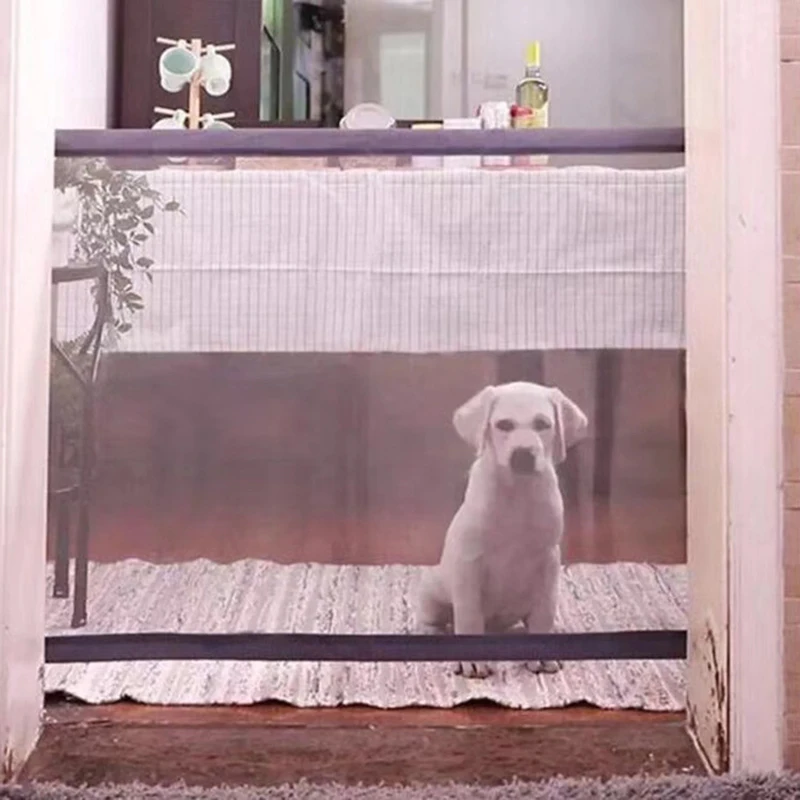 

DannyKal Magic-Gate Fences For Pets Portable Dog Foldable Protection Safe Guard Inside Outdoors Security Magic Door For Dogs Pet