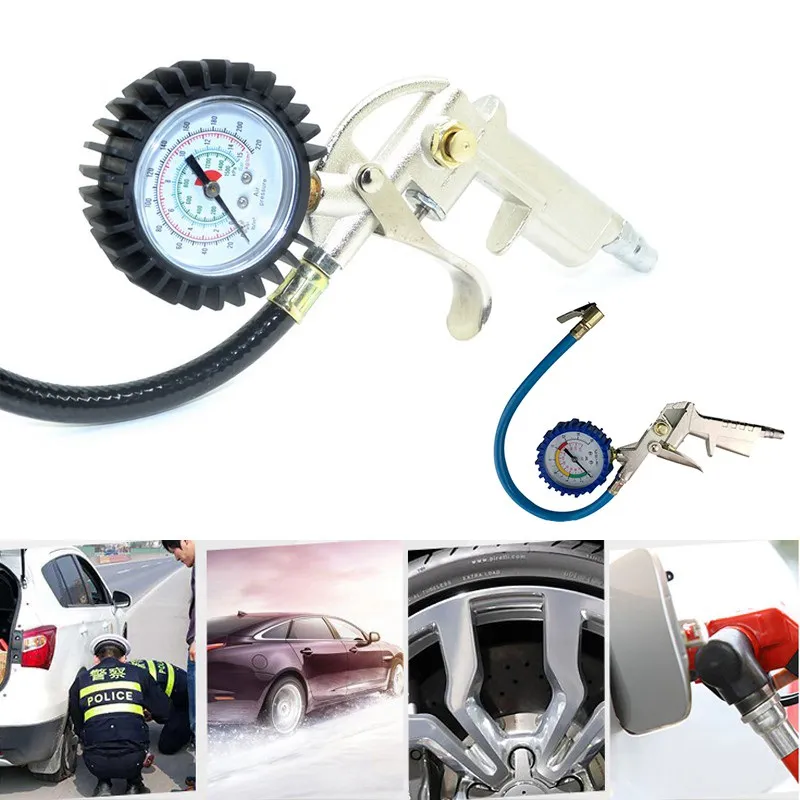 0-220psi Pneumatic Gun Tire Pressure Gauges Tire Pressure Table For Auto Car Tyre Pressure Gauge Tyre Tire Air Pressure Inflator (2)