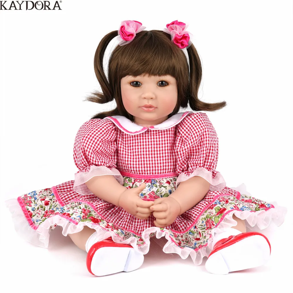 

KAYDORA Reborn Baby Doll Princess Doll 50CM Soft Silicone Toy For Girls Realistic 22 Inches Bebe Reborn Boneca Christmas Gift