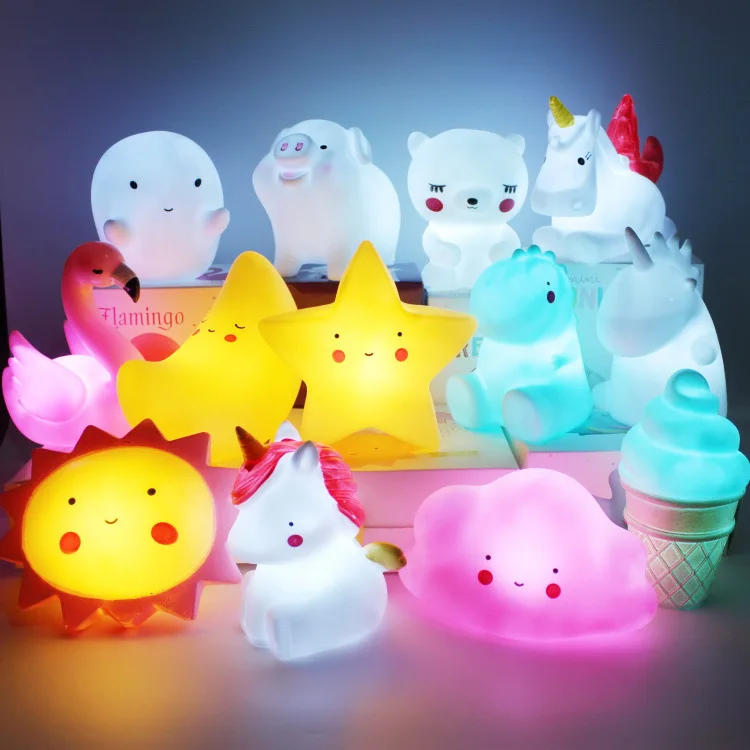 

LED Night Light lamp Room Desk Bedside Lamp for Baby Kids Christmas Gifts Interior Living Room Decorative Lighting