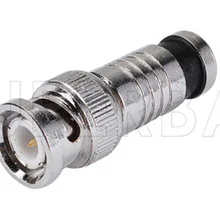 Superbat 10 шт. 50 Ом РФ BNC Мужской соединитель прямой прижим крепление для RG59