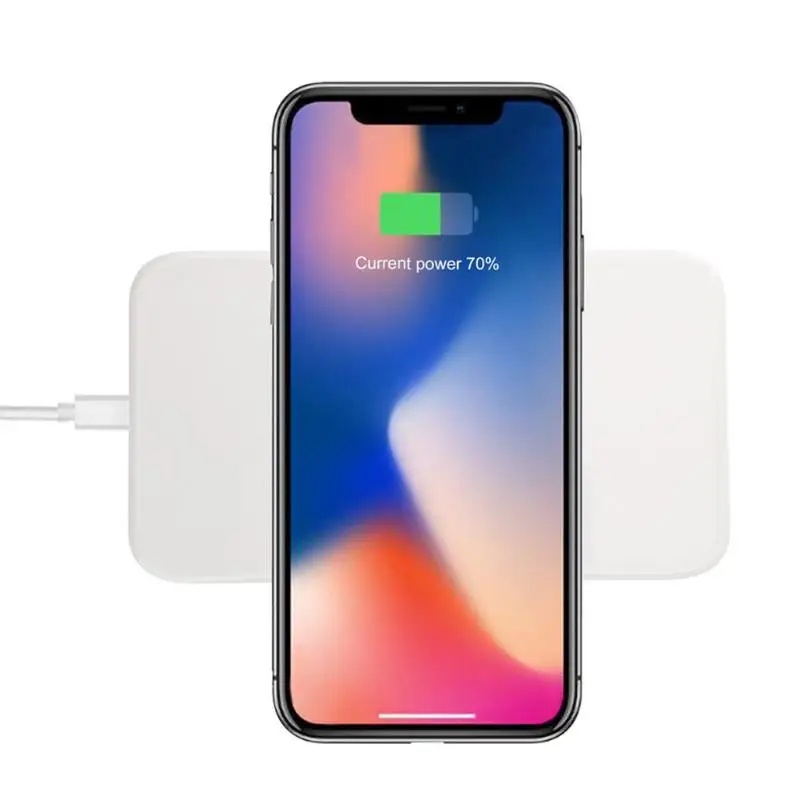 QI беспроводной Быстрая зарядка зарядное устройство приемник для iPhone 8/X samsung S8
