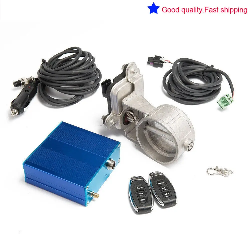 

2.5" inch 63mm Vacuum Exhaust Cutout Electric Control Valve Kit With Pump