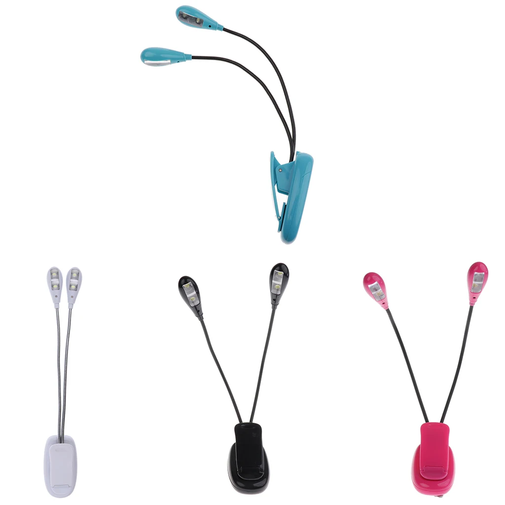 

Flexible 4 LED Clip-on Music Stand Music Score Light with USB Cable Desk Bedroom Reading Lamp for Piano Laptop Travel Accessory
